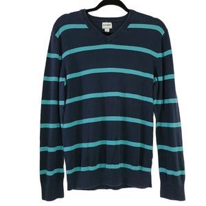 Old Navy womens sweater striped teal blue SP A1.16